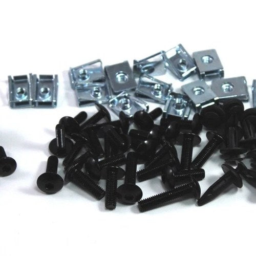 Yamaha FZS600 Fazer 1998-2002 Black Aluminium Bolt Fairing Screen Clip Screw Kit