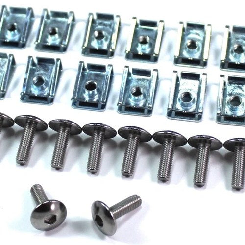 12x Fairing Bolts m5 5mm Spire Speed Clips Stainless Button fits Honda Cbr Nsr