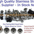 for Suzuki GSX-R1000 2017-2023 Fairing Bolt Stainless Steel Screw Kit Fasteners
