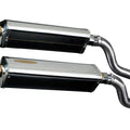 Delkevic 17" Stainless Tri-Oval Mufflers Kawasaki Ninja 1000 - 11-20 Exhaust