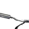 Delkevic Full 2-1 Exhaust 17" Stainless TriOval Muffler Kawasaki Ninja 300 13-17