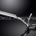 Delkevic 17" Stainless Tri-Oval Muffler - Suzuki DL650 V-Strom - 04-11 Exhaust