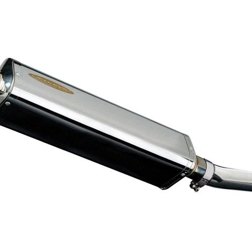 Delkevic 17" Stainless Tri-Oval Muffler - Kawasaki ZX-9R Ninja - 94-97 Exhaust