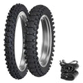 Dunlop Geomax Mx34 Tires Tubes & Rim Strips Set Moto Honda CRF250R 2004-2018