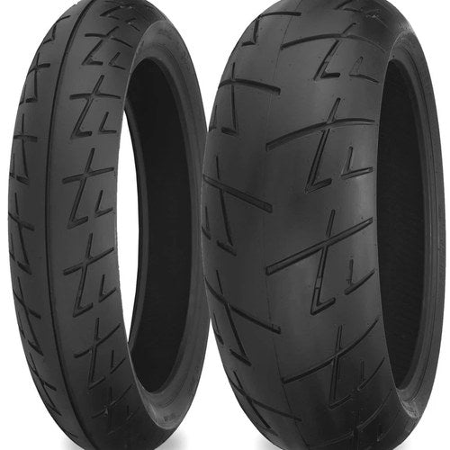Shinko 009 Raven Tire Set Honda VFR800 Interceptor - 2007-2009