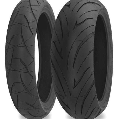 Shinko 016 Verge Tire Set Honda VFR800 Interceptor - 2007-2009