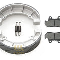 Front and Rear Brake Pads Grooved Shoes Honda CB750SC CB750 Nighthawk 1982 1983