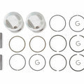 2 Piston Kits - Oversize 0.25mm - Honda CB450K CL450K - Rings Clips & Pins