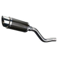 Delkevic 8" Carbon Round Slip-On Exhaust Muffler - Kawasaki KLR650 KLR650E 08-24