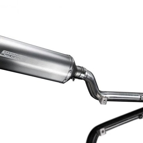 Delkevic 13.5" Titanium X-Oval Slip-On Exhaust Muffler Suzuki DR-Z400S 2000-2024