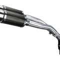 Delkevic 8" Carbon Round Slip-On Exhaust with Link Pipe Yamaha YZF-R1 2004-2006