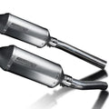 Delkevic 10" Titanium X-Oval Slip-On Exhaust - Suzuki DL1000 V-Strom - 2002-2012