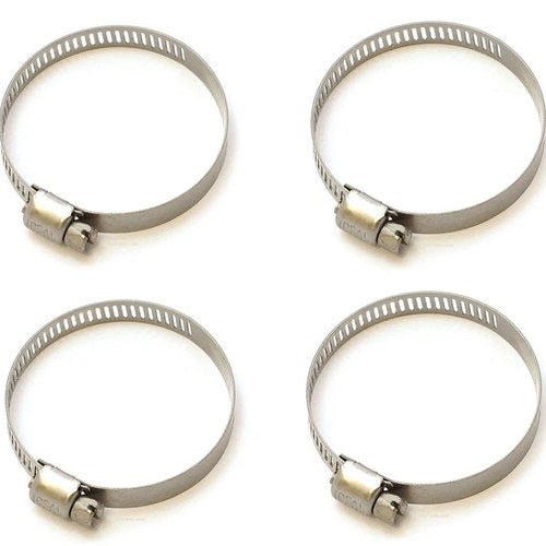Set of 4 - Helix Racing Products Stainless Steel Thin Hose Clamps - 32mm - 58mm