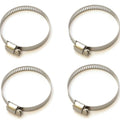 Set of 4 - Helix Racing Products Stainless Steel Thin Hose Clamps - 32mm - 58mm