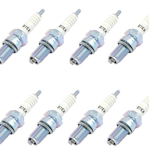Set of 8 - Ngk D7EA Spark Plugs - 7912 - Honda Kawasaki Suzuki Yamaha Motorcycle