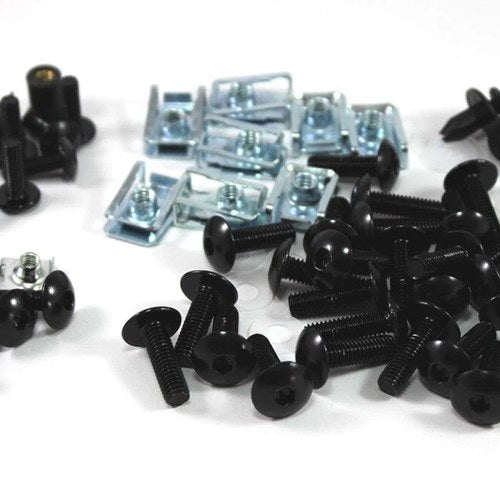 Honda Cbr 600 RR 2009-2012 Black Aluminium Fairing & Screen Fixings Kit Bolts