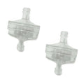 2 Pc Clear Disc In-Line Gas Fuel Filter 3/16" 5mm - 1/4" 6mm Motorcycle Scooter