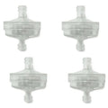 4 Pc Clear Disc In-Line Gas Fuel Filter 1/4" 6mm - 5/16" 8mm Motorcycle Scooter
