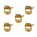 5 Pack Heavy Duty Fuel Line Spring Clips Hose Clamp Fits 5/16" Line - 7/16" ID
