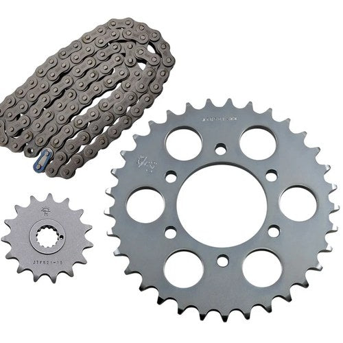 EK Non-Sealed Chain with JT Front Rear Sprockets Kit Kawasaki KZ1000 1977-1980