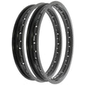 Rising Sun Black Aluminum Rim Set Kawasaki H1 H2 KZ650 KZ750 KZ900 Z1 KZ1000