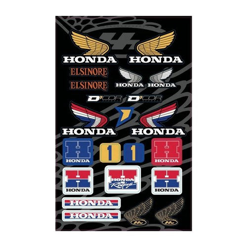 Honda Retro Adhesive Decal Sticker Sheet D'COR Visuals UV Proof