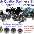 Yamaha R6 Race Stainless Steel Fairing Screen Bolt Screw Clip Kit Yzf R6 2021+