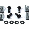 4x 17mm Dzus Fasteners Black Hex Allen Quarter Turn Motorcycle Fairing Panel