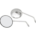 Classic 8" Chrome Mirror Set Yamaha DT100 DT250 RD200 RD250 RD350 RD400 XT500