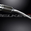 Delkevic 8" Mini Carbon Round Muffler Slip On - Honda CBR600RR 2007-2012
