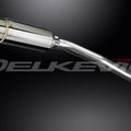 Delkevic Mini 8" Stainless Round Muffler Slip On - Honda CBR600RR 2007-2012