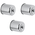 3 Pack K&N Performance Chrome Oil Filters Spin-On KN-303C Honda Kawasaki Yamaha
