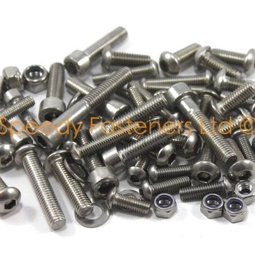Yamaha R1 1998-2002 Stainless Frame Bolts Heel Plate Foot Peg Hangers Hugger