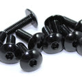 10 Pack m6 x 20mm Black Anodised Aluminium Fairing Bolts Motorcycle Bolt Screws