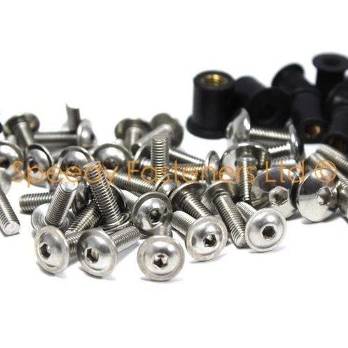 Kawasaki Ninja ZX9R ZX-9R 1998-1999 C1 C2 D1 D2 Stainless Fairing & Screen Bolts