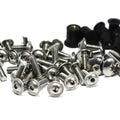 Kawasaki Ninja ZX-10R 2006-2007 Full Fairing & Screen Bolt Wellnut Stainless Kit