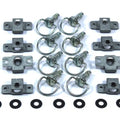 Dzus Silver D-Ring Bail Handle Fasteners Fastener Motorcycle Fairing x8 Kit dzus