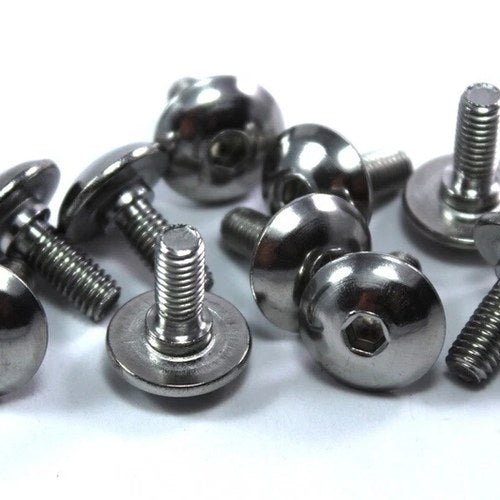 10x m6 Stainless Steel Fairing Fender Mudguard Bolts + 3mm Shoulder for Suzuki