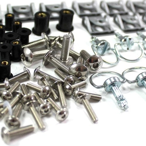 Ducati 748 916 996 998 Dzus Fasteners & Stainless Steel Fairing Screen Bolt Kit