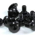 10x Black Aluminium Fairing Bolt m6 x 12mm +4mm Shoulder Step Motorcycle Screw