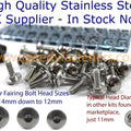 Honda NSR125 JC22 1994-2001 Stainless Fairing Bolt & Screen Bolts Kit Nsr 125