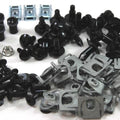 Black Aluminium Fairing Bolt Kit Dzus for Yamaha R1 2015+ Complete Clip Well Nut