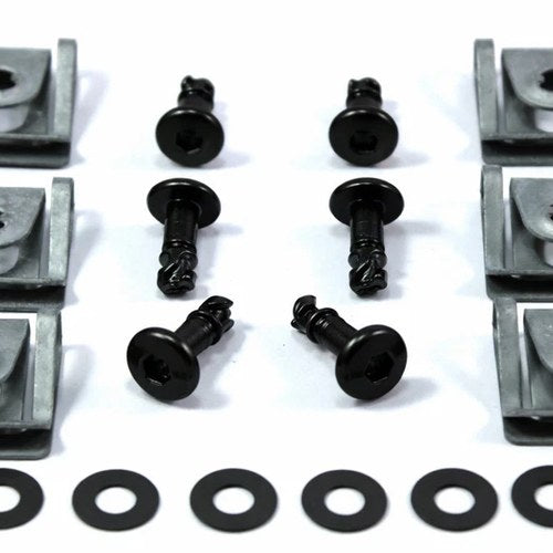 Dzus Fasteners Black Allen Hex Head Quick Release for Fairings 6x17mm Slide Clip