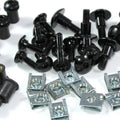 Yamaha Fzr 1000 Exup 1989-1990 Black Auminium Fairing & Screen Bolt Kit FZR1000