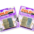 Brake Pads Racing Goldfren S33-070 Front 2 Calipers Ebc Eq FA 168 FA252 FA380