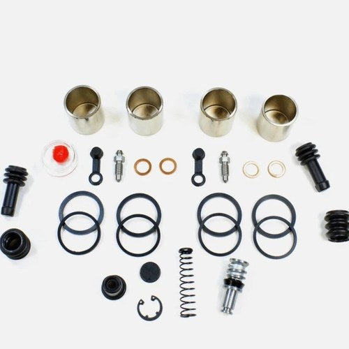 Brake Caliper Seal Kits for Front (2) & Rear Caliper with Master Cylinder Rebuil