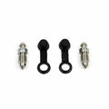 Stainless Steel Bleed Nipples 8mm x2 with Caps