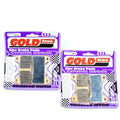 Brake Pad Set Carbon Ceramic GoldFren S33-214 Ebc Equiv FA390 Front 2 Pair