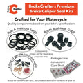 Brake Caliper OEM Piston & Seal Kit for Select KTM Models Brembo Front