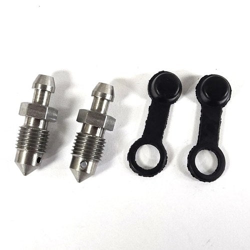 Stainless Steel Bleed Nipples 3/8 inch with Caps - Set of two - HD OEM 44048-83